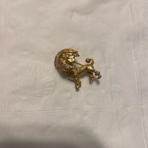 Vintage french poodle brooch
